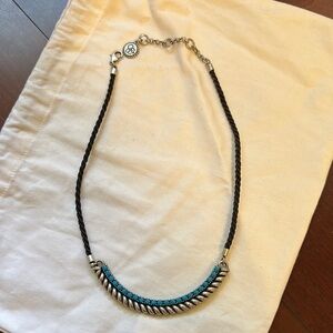 Elegant Silver and Blue Necklace